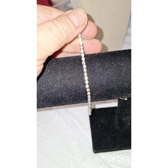 A Dainty Rhinestone Women's Ankle Bracelet Beachy Night Out Elegant Bling - Picture 5 of 6